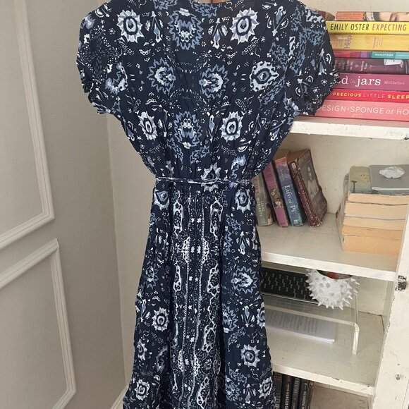 Paisley Midi Wrap Dress - Picture 4 of 4